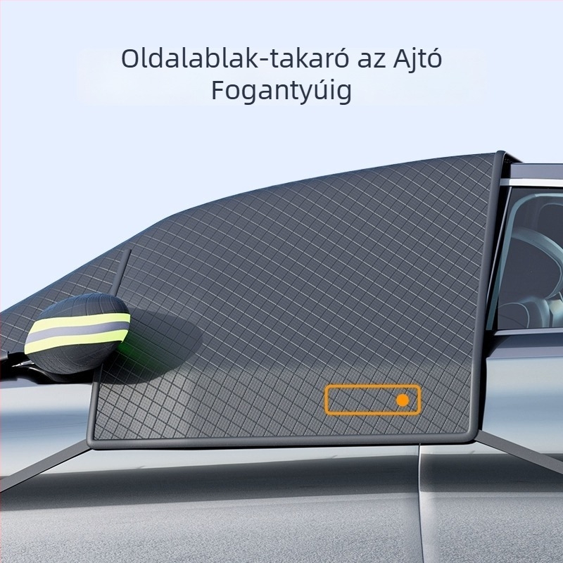 Univerzális autó első szélvédő hóvédő, PVC anyag, teleszkópos szerelés, egyszerű stílus, modell YD-23D001