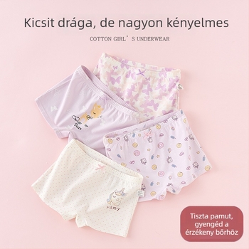 Lányok számára pamut alsónemű, 95% pamut, 3–8 évesek számára, nyár 2025 megjelenés.