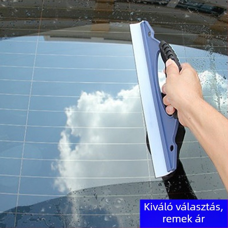 D alakú autóüveg-scraper, szilikon pengével, továbbfejlesztett egyenes pengével, T alakú fej