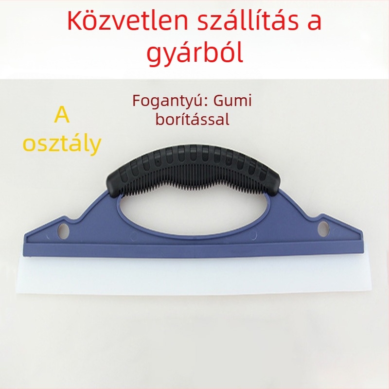 D alakú autóüveg-scraper, szilikon pengével, továbbfejlesztett egyenes pengével, T alakú fej