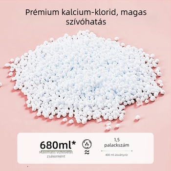 Felfüggeszthető nedvességabszorber zacskó gardróbba, hálószobába és kollégiumba – nedvességmegkötő, fehér őszibarack illat, 0,23 kg