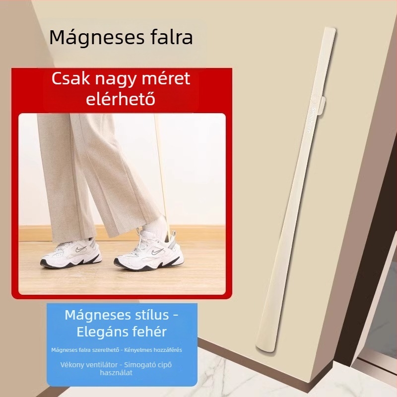 Mágneses cipőkanál hosszú nyéllel otthoni használatra – meghosszabbított fogantyú, megkönnyíti a felhúzást idős vagy terhes személyek számára, anélkül, hogy hajolni kell