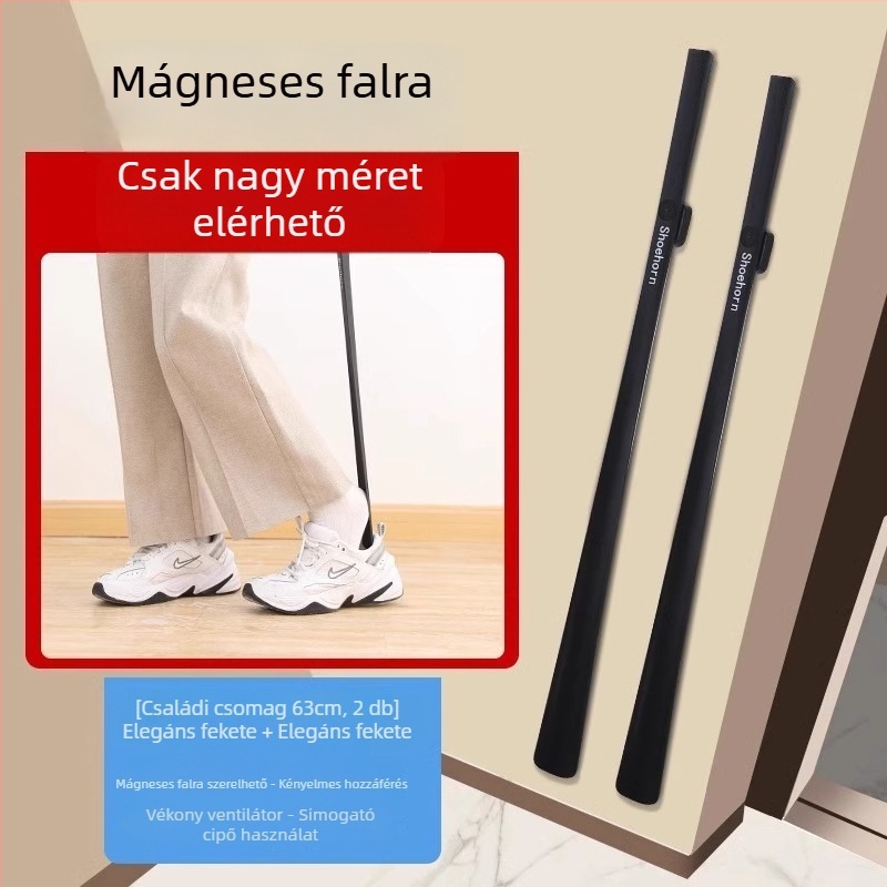 Mágneses cipőkanál hosszú nyéllel otthoni használatra – meghosszabbított fogantyú, megkönnyíti a felhúzást idős vagy terhes személyek számára, anélkül, hogy hajolni kell