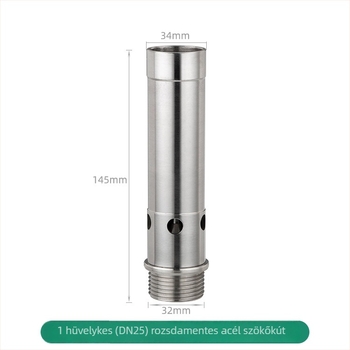 304 rozsdamentes acél buborékos szökőkútfej, kültéri tájvíz elem, egyfejű