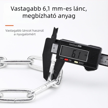 Kerékpárlánc-zár kulccsal, anti-tolvaj funkcióval, modell JY5012, YUUISD márka, acélkábel, tömeg 800 g