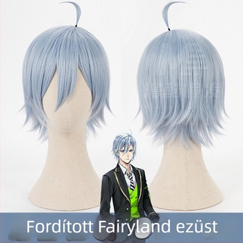 Cosplay paróka - rövid göndör haj, anime stílus, anyag: magas hőmérsékletű huzal, márka Cool