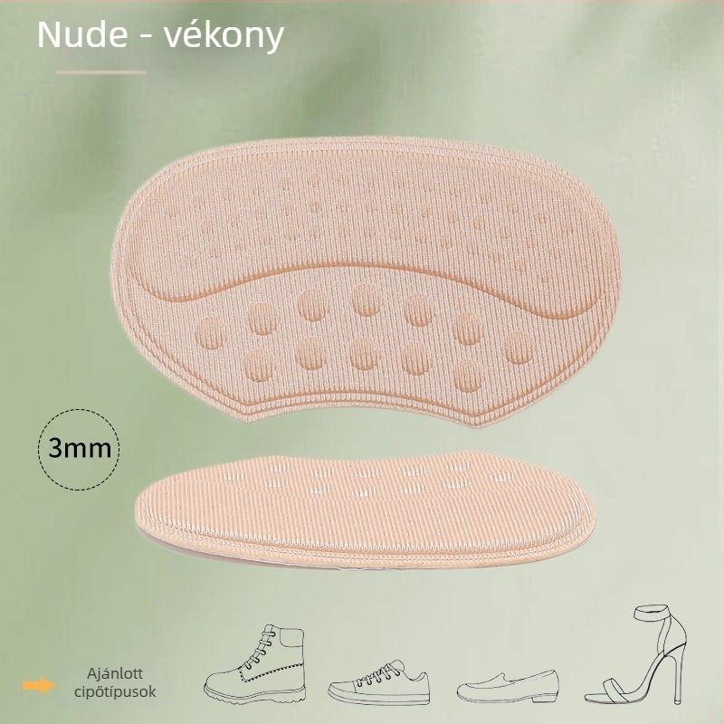 Pillangó alakú sarkragasztó – fél párna, dörzsölés elleni, csúszásgátló, habos sarokfogó