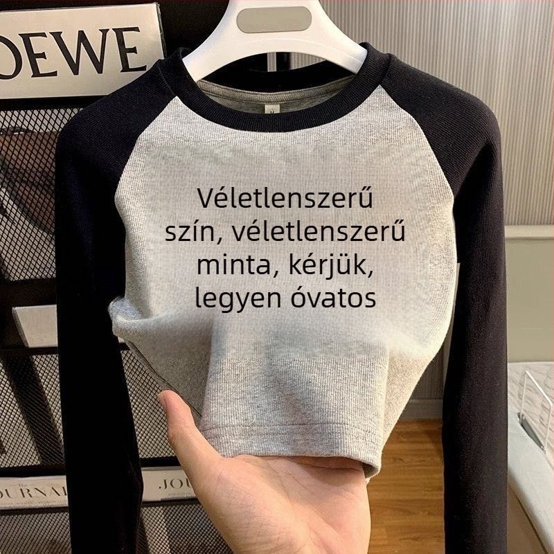 Gyerekeknek szánt hosszú ujjú felső Derong anyagból – 100% puha, rajzfilm minta, melegen tart, uniszex