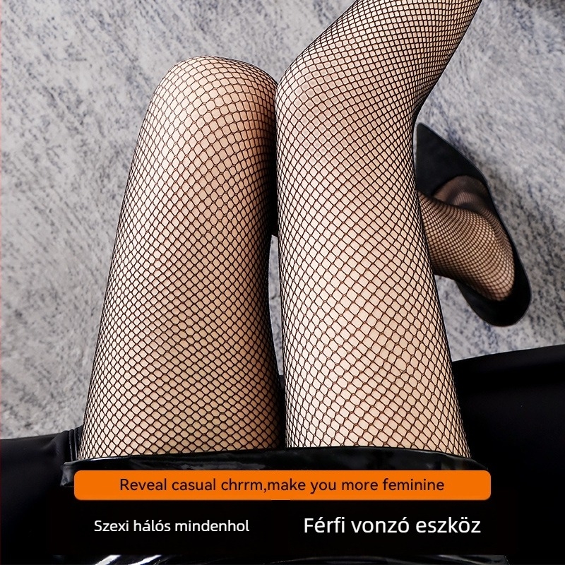 Hálós harisnya – formázó, anti-akasztás, klubbarát (Anyag: Core-spun yarn; Mintázat: egyszínű; Vastagság: ultra vékony; Fő anyag: nylon)
