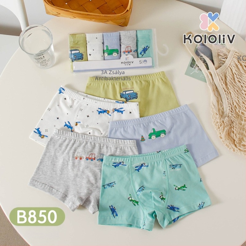 Fiúk számára 100% pamut boxeralsó, Class A, 8+ éveseknek (140 cm felett), 2024 tavasz