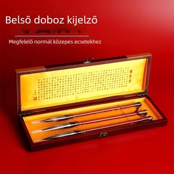 Fából készült ajándékdoboz, új kínai stílus, logóval nyomtatva, ideális születésnapokra és holdünnepekre