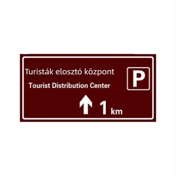 Forgalomjelző tábla, alumínium lemez, mérnöki osztályú fényvisszaverő bevonat, négyzet alakú, 2 mm vastagság, sorozat 525