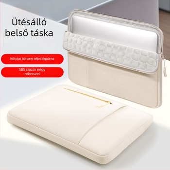 Qingxi laptop belső táska — vízálló, kopásálló és ütésálló; Oxford anyag; bélés poliészter; városi minimalista stílus