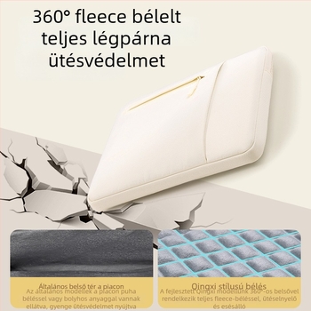 Qingxi laptop belső táska — vízálló, kopásálló és ütésálló; Oxford anyag; bélés poliészter; városi minimalista stílus