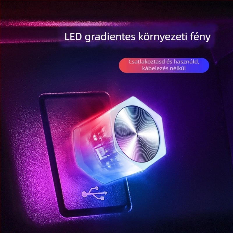 Autó belső LED műszerfal világítás, modell D2A, LED fényforrás, alkalmas az autó belső használatára (beltéri és kültéri), anyag: műanyag + fém