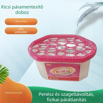 Háztartási nedvességkivonó doboz szekrényhez és szobához, aktivált szén deszikkáns, citrom illattal, 72 darabos készlet, 260 g