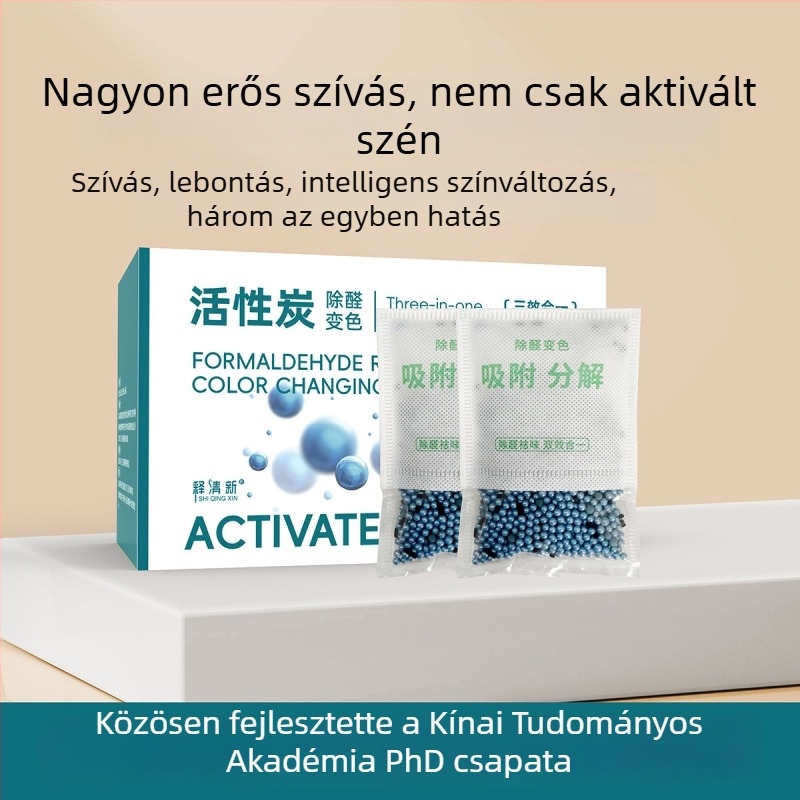 Bambusz aktív szén tasak a formaldehid eltávolítására, természetes illat, szobákhoz alkalmas, márka Release freshness