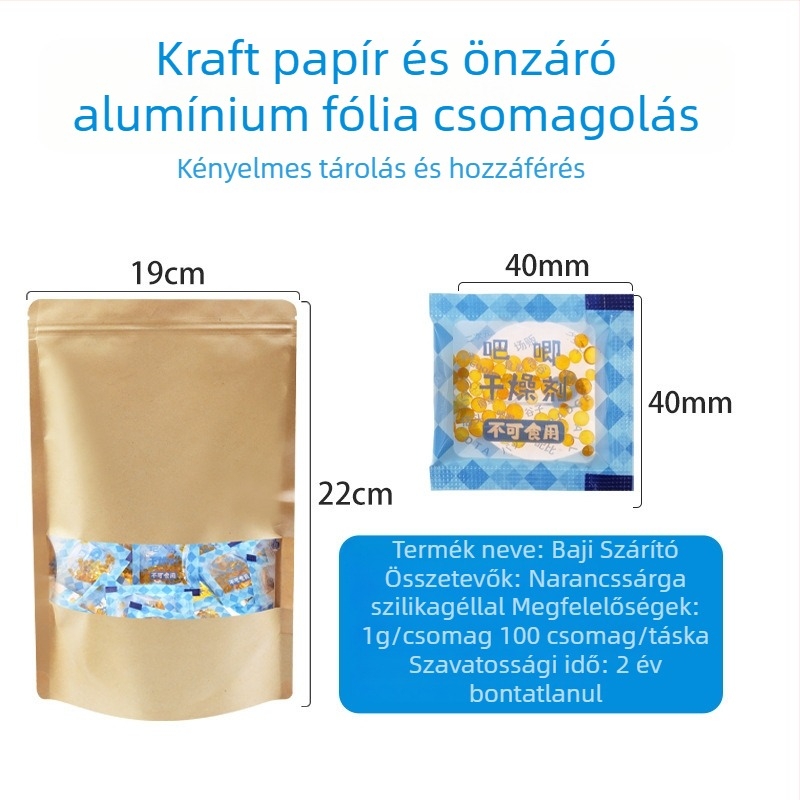 Changquan szilikagél deszikkátor, szagtalan, 100 csomag, zacskós csomagolás