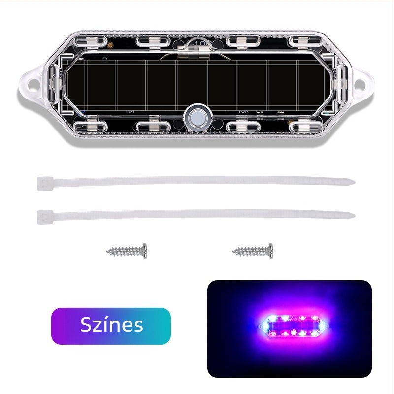 LED hátsó fény MS-040, ABS + PCB, univerzális kompatibilitás, Cool Galen