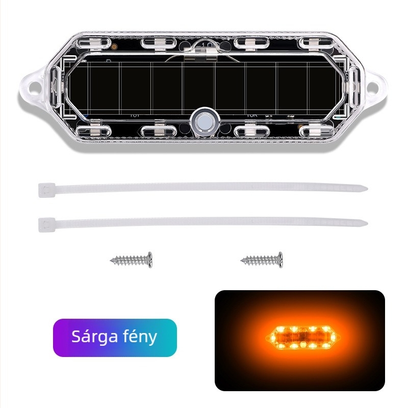LED hátsó fény MS-040, ABS + PCB, univerzális kompatibilitás, Cool Galen