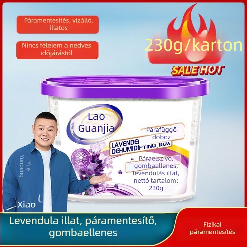 Old Butler Levendula nedvességelnyelő doboz ruhásszekrényhez – 230 g, nedvességelnyelő zsák, cikkszám 6957411100796