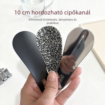 Rozsdamentes acél cipőhúzó, hordozható, érintésmentes, kompakt dizájn