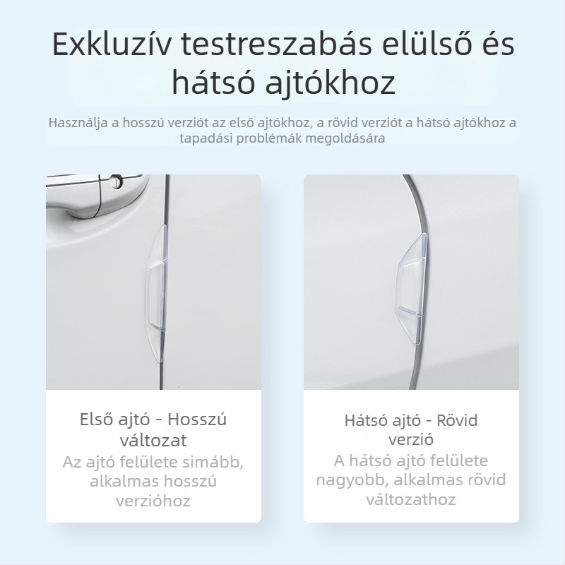Shunwei PVC autóajtó védőcsík – univerzális kompatibilitás, védelem a karcolások és ütközések ellen (Márka: Shunwei; Anyag: PVC; Modell: Ajtóvédő csík; Kompatibilitás: Univerzális)