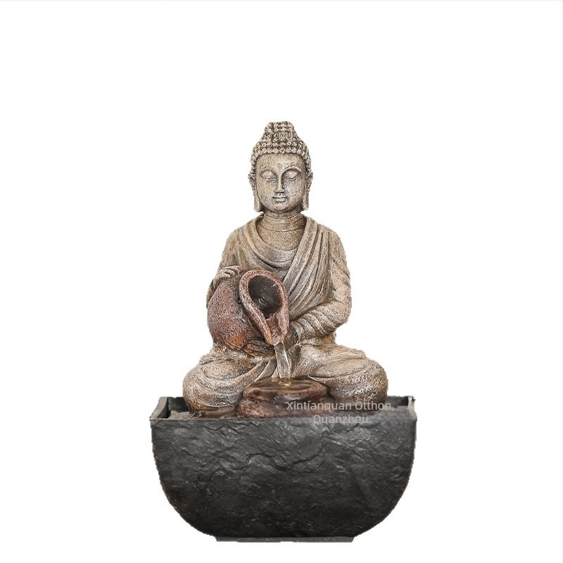 Kínai stílusú gyanta gravírozott vízfüggö dekor iroda és nappali számára, Feng Shui