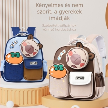 Uniszex iskolai hátizsák anime mintával, Oxford anyag, poliészter bélés, légpárnás vállpántok, légáteresztő dizájn