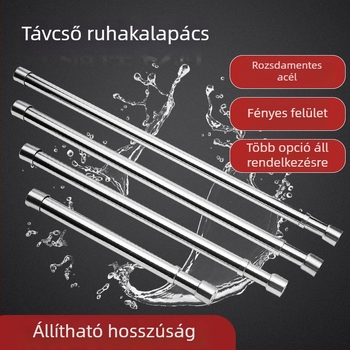 Sotegu rozsdamentes acél teleszkópos ruharúd – polírozott felülettel, modern egyszerű gardróbhoz