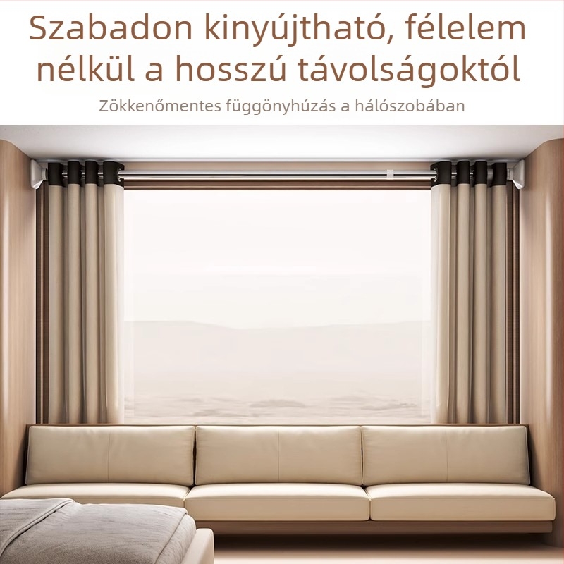 Rozsdamentes acélból készült szegély nélküli ablakba helyezhető ruhaszárító rúd, kihúzható falra szerelhető, erkélyre, modern minimalista dizájn, 2025-ben bemutatva.