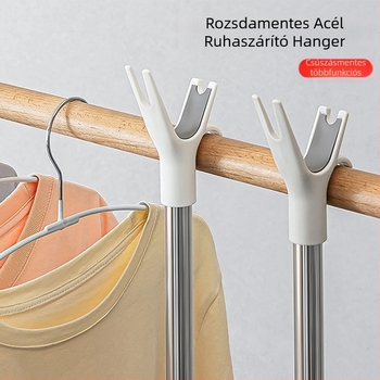 Kibővíthető ruhaszárító rúd – PP és rozsdamentes acél, balkoni használatra, modern minimalist stílus, Box Happy House