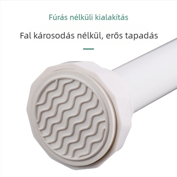 Rozsdamentes acél teleszkópos ruhaszárító rúd, fúrás nélkül, erkélyre, modern minimalist stílus, ODM/Shuntiancai, 2024 kiadás