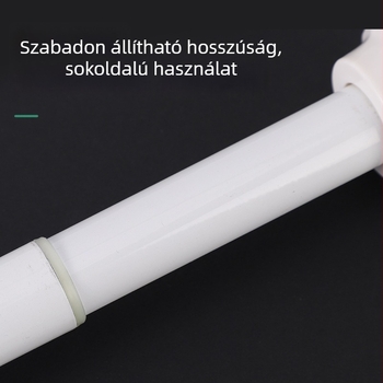 Rozsdamentes acél teleszkópos ruhaszárító rúd, fúrás nélkül, erkélyre, modern minimalist stílus, ODM/Shuntiancai, 2024 kiadás