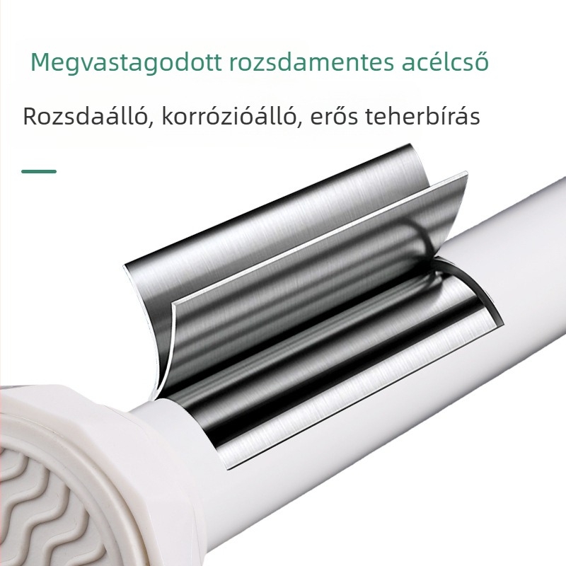 Rozsdamentes acél teleszkópos ruhaszárító rúd, fúrás nélkül, erkélyre, modern minimalist stílus, ODM/Shuntiancai, 2024 kiadás