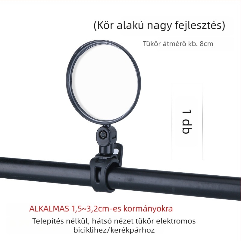 Huiying Fgj-mnfgj Elektromos kerékpár visszapillantó tükör, széles látószögű konvex lencsével