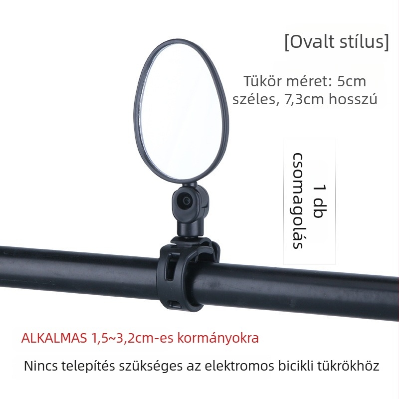 Huiying Fgj-mnfgj Elektromos kerékpár visszapillantó tükör, széles látószögű konvex lencsével