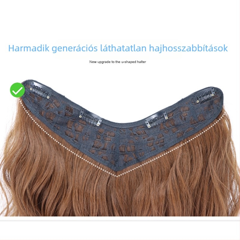 Lois paróka – V-alakú hajdarab, modell: V-shaped hair patch, hajanyag: magas hőmérsékletű szál