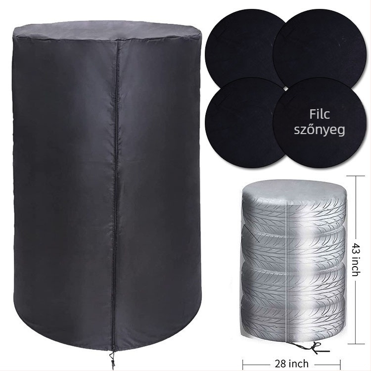 Oxford vászonból készült pótkerekek fedője, RF-113 modell, testreszabható logó szolgáltatás