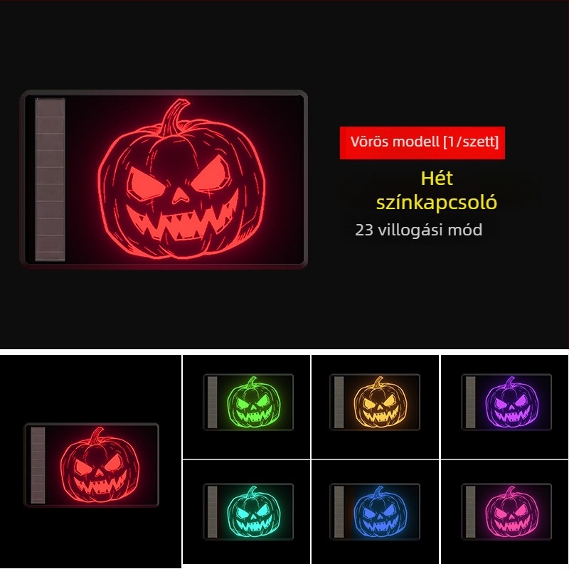 Maihui LED hátsó lámpa WD-370, napelemes, 3V, ABS ház, univerzális illeszkedés