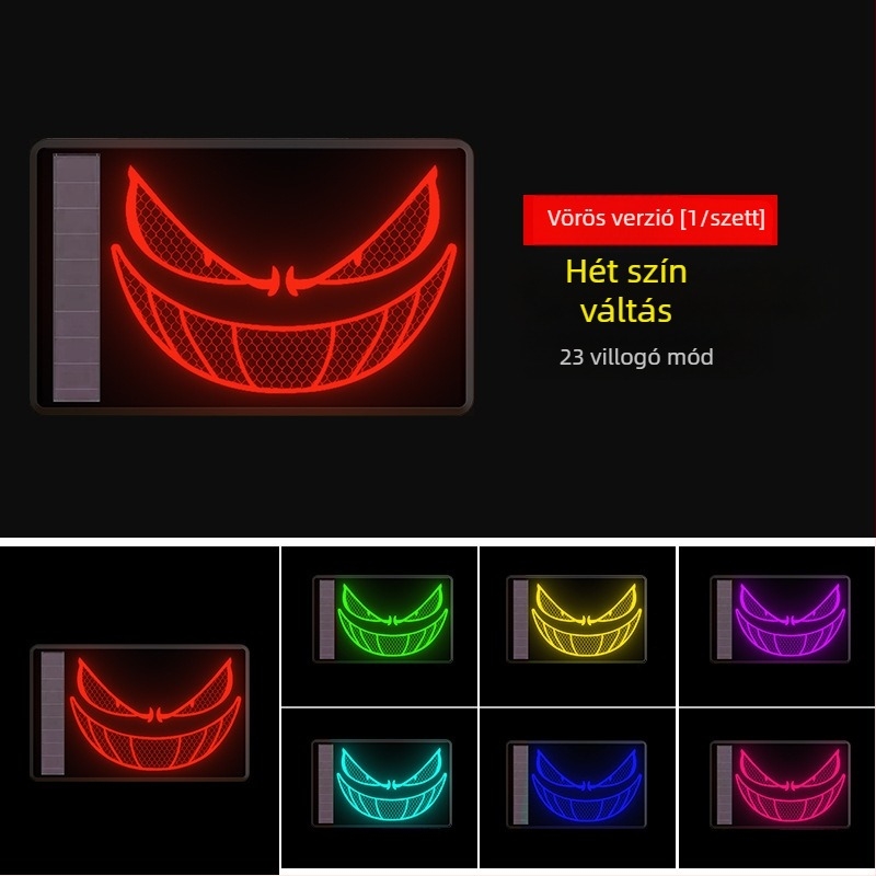 Maihui LED hátsó lámpa WD-370, napelemes, 3V, ABS ház, univerzális illeszkedés