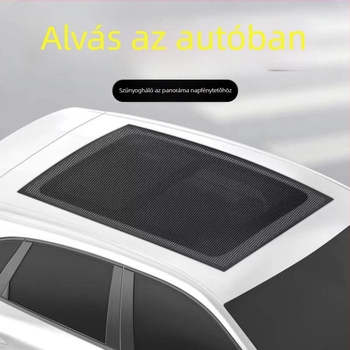 Autóhoz való szúnyogháló ablakvédő és napellenző – mágneses rögzítés, félátlátszó háló, anyag: háló + puha magnet, univerzális illeszkedés