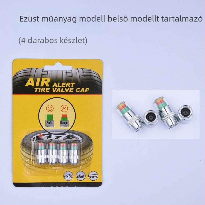 Gumiabroncsnyomás-figyelő sapka szenzorral – kisautókhoz, 0–200 psi, nagy precizitás