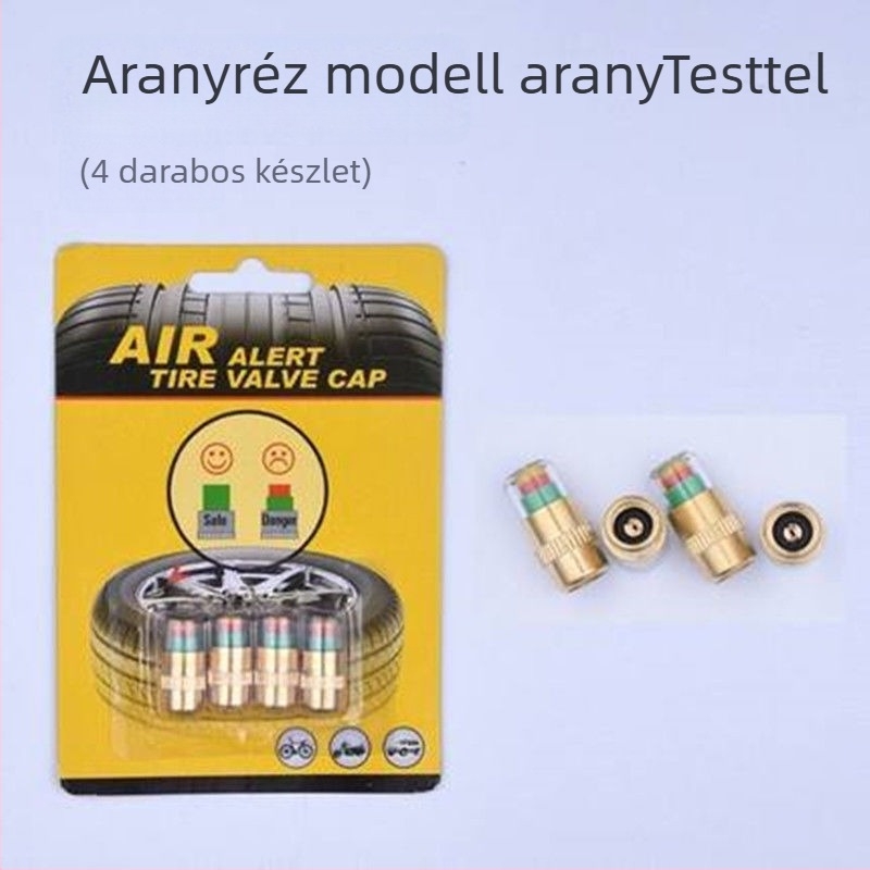 Gumiabroncsnyomás-figyelő sapka szenzorral – kisautókhoz, 0–200 psi, nagy precizitás