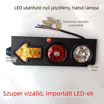 CIMC teherautó LED hátsó lámpa, 24V, ABS ház, LED fényforrás