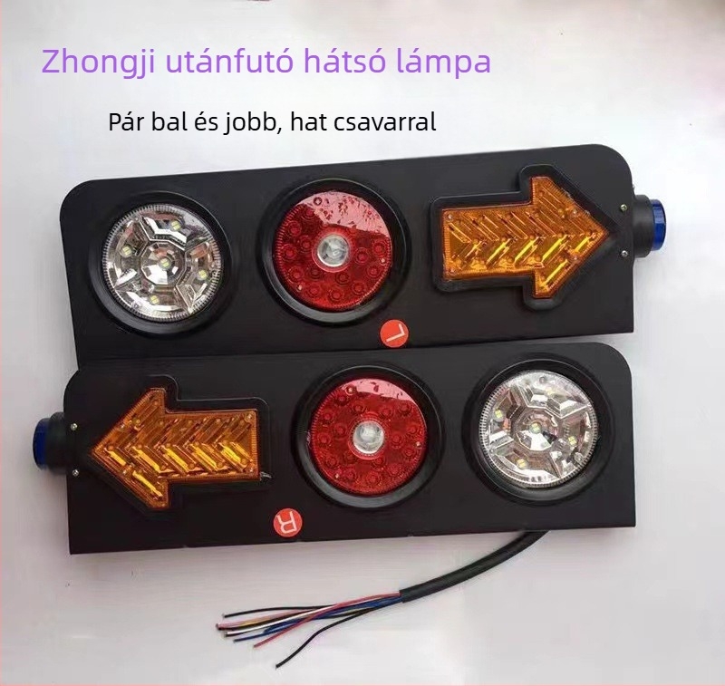 CIMC teherautó LED hátsó lámpa, 24V, ABS ház, LED fényforrás