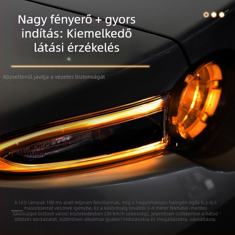 Autó LED jelzőfény Ba15s/BA15s/1157, alumínium, univerzális