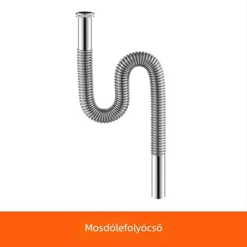 Dafeng rozsdamentes acél szennyvízcső, S-íves forma, flip plate, testreszabható feldolgozás