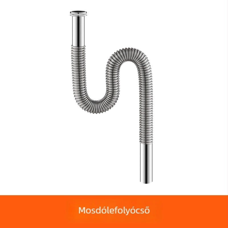 Dafeng rozsdamentes acél szennyvízcső, S-íves forma, flip plate, testreszabható feldolgozás