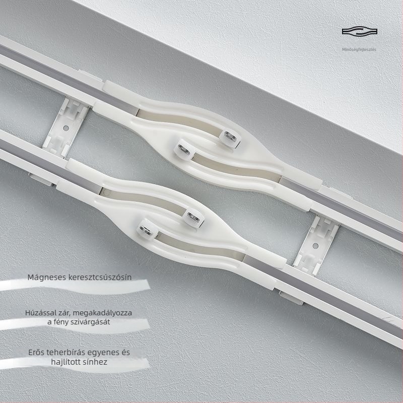 Cyg012 Függönyvezető pálya mágneses keresztező csúszással, alumíniumötvözet, csendes működés